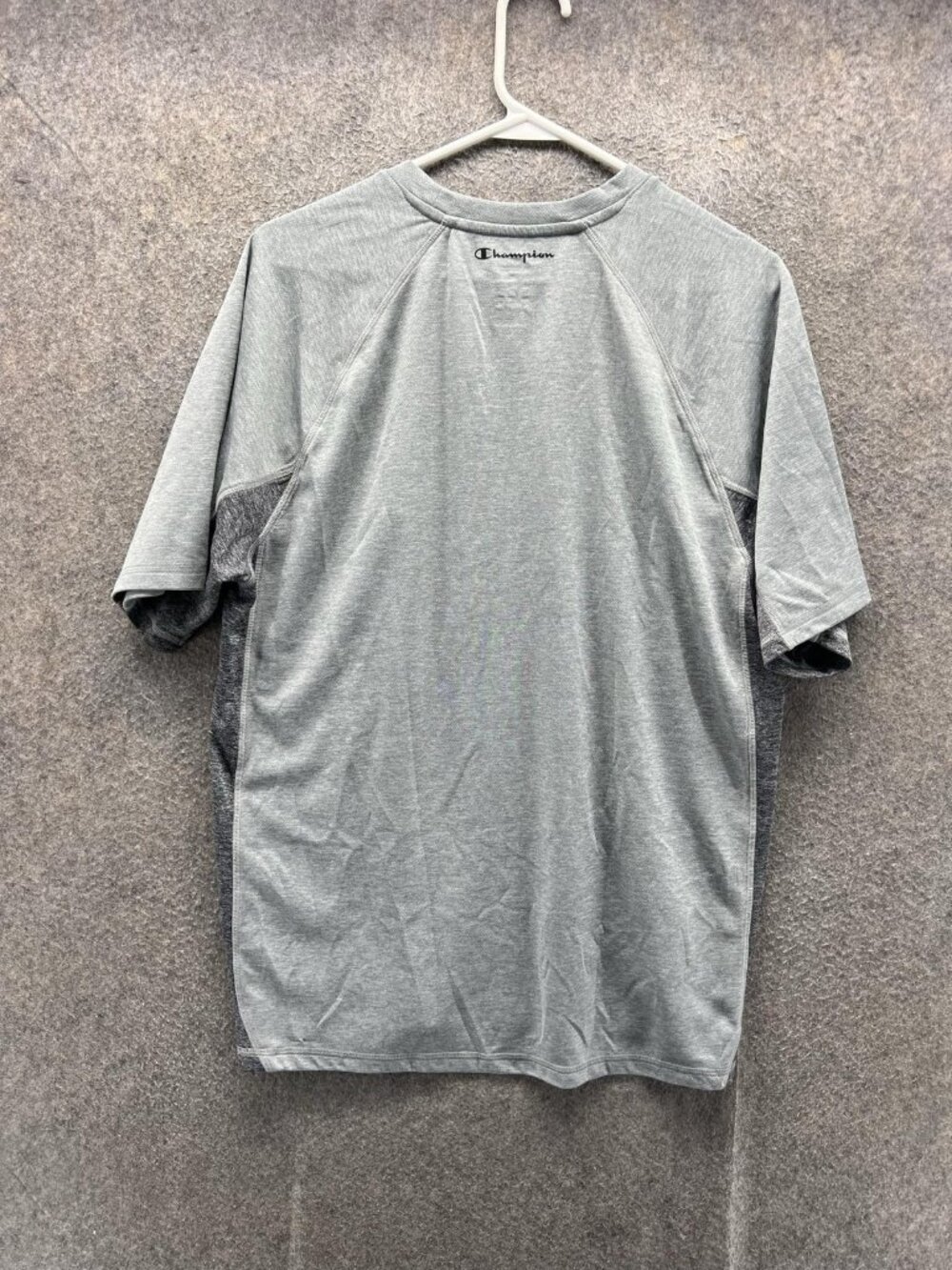 Champion Powertrain Vapor Shirt Mens Large Gray Short Sleeve Performance Top - Picture 9 of 11